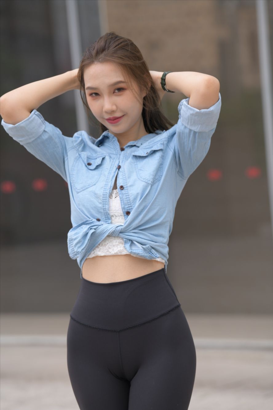 图片[4]-黑色瑜伽裤紧身裤(套图+视频)-街拍图满多