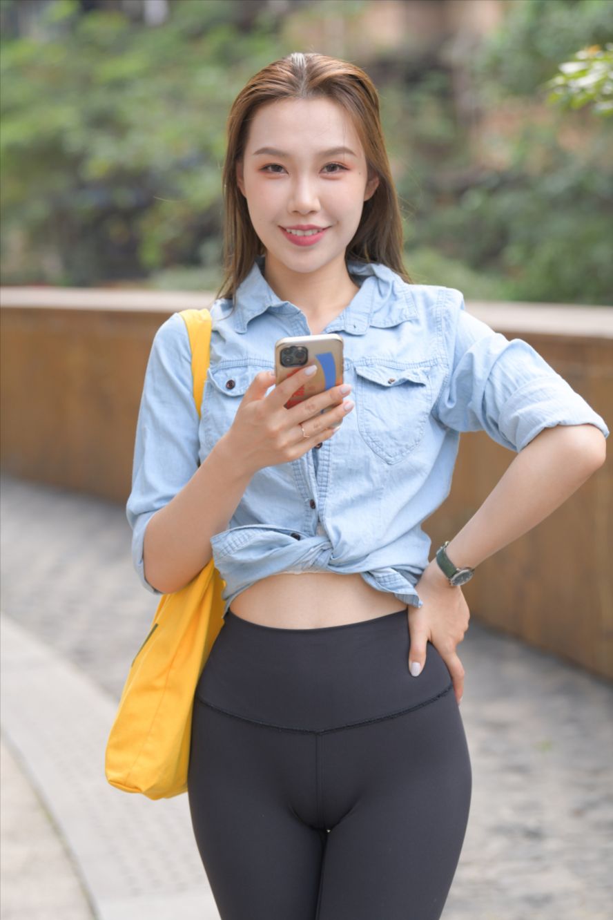 图片[7]-黑色瑜伽裤紧身裤(套图+视频)-街拍图满多