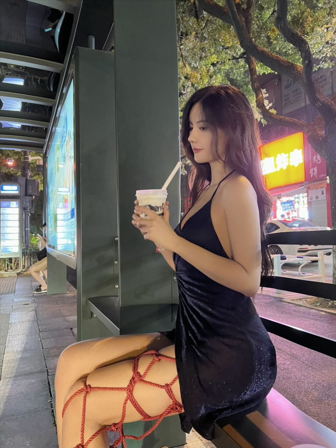 阿朱啊微密圈视图-街拍图满多